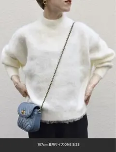 SHIPS anyモヘア シャギー タートルネック プルオーバー