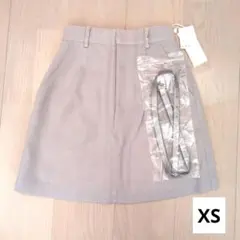 【未使用品】rienda　ミニスカート XS ライトグレー ベルト付き
