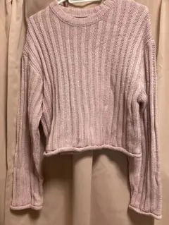 お値下げ♡美品　ショート丈　セーター　ピンク系