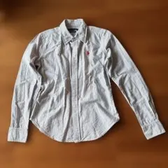 Ralph Lauren ストライプ 長袖シャツ　Super Slim Fit