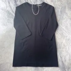 セオリーリュクス　ブラック Lサイズひざ丈ワンピース 七分袖　セレモニー