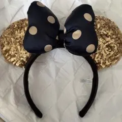 ディズニー カチューシャ スパンコール ミニー