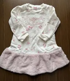 メゾピアノ　裏起毛ワンピース90