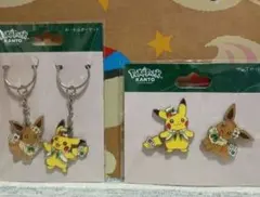 限定品】ピカチュウ・イーブイ／ポケパーク カントー ピンズセット