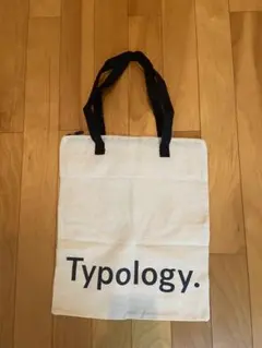 Typology リネントート ロゴバッグ ナチュラル