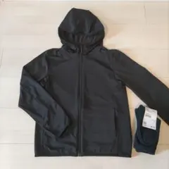 ユニクロ ドライUVカットパーカー 140 スクールソックス 22〜24cm
