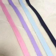 グログランリボン4色セット♡約10mm幅　合計20m(4色×各5m)まとめ売り