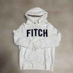 アバクロ　ホワイト パーカー フード付き