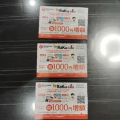 ラクウル　買取金額増額クーポン　3枚