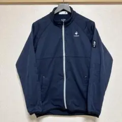 サイズ：M ルコックゴルフ 2023年モデル 裏起毛 ジップジャケット ネイビー
