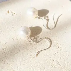 揺れる　淡水バロックパール　silver925 （925刻印入り）ピアス