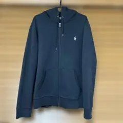 【極美品】ポロラルフローレン ブラック フルジップ パーカー Lサイズ