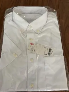 新品　UNIQLO ドライイージーケアコンフォートシャツ半袖 ホワイト Sのサムネイル