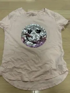 GAP キッズ スパンコール スマイル Tシャツ M size 120-130