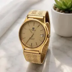 【美品・稼働】TISSOT SEASTAR ゴールド メンズ腕時計のサムネイル