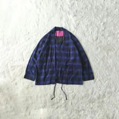【希少レア】UNITED ARROWS SONS 着物 キモノ シャツ 青 黒