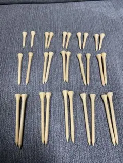 長さ3種　30本　木製ゴルフティー