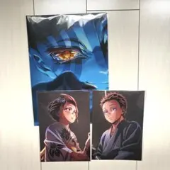 鬼滅の刃 映画特典２枚 ＆ キービジュアル クリアファイル