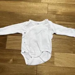 H&M ホワイト ラップスタイル ベビー肌着
