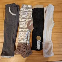 女の子 裏起毛 ボトムス 4着セット まとめ売り