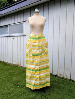 milli vintage 購入 70s サマースカート マキシ丈 サッカー生地のサムネイル