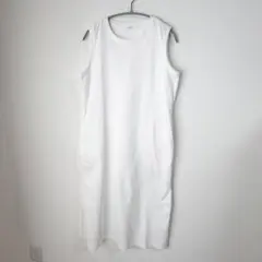 UNIQLO ユニクロ　ホワイト ノースリーブ ワンピース M