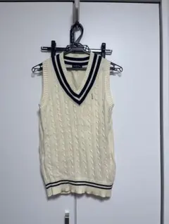 Eastboy Venus スクールベスト ホワイト ケーブルニット