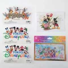 東京ディズニーランドステッカー4枚とポストカード5点セット