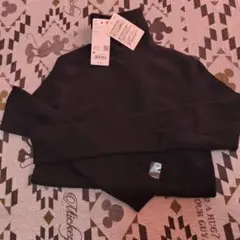 UNIQLO　メリノリブ タートルネックセーター M ブラック