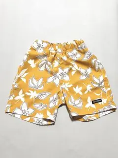 petit main 水陸両用パンツ 90サイズ リーフ柄 イエロー