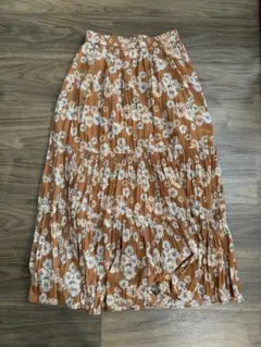 UNIQLO×PAUL & JOE フラワープリント ロングスカート