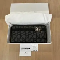 【新品未使用】ピンキー&ダイアン＊パドロック/ラウンドファスナー長財布　黒系