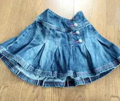 XOXO デニムスカート　プリーツ　130