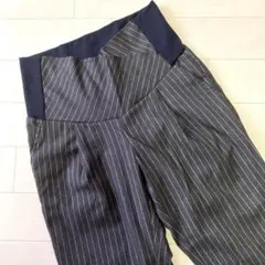 パンツ　ストライプ　Mサイズ　マタニティー