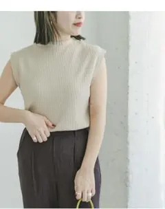 アーバンリサーチ リブハイネックノースリニット