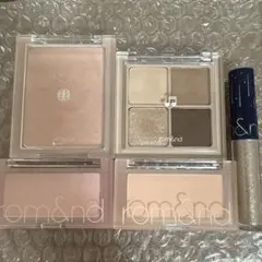 rom&nd セット売り アイシャドウ チーク ハイライト グリッター
