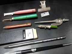 ぬ*ち様 レトロ鉛筆、文具、三菱鉛筆、芯ホルダー、PILOT、パイロット、ボール