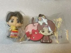 BTS JIN ガチャ　ミニフィギュア　& 一番くじ　ラバーチャーム