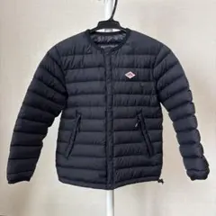 DANTON インナーダウンジャケットネイビー38紺色ノーカラ - メルカリ