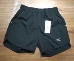 新品 Mizuno ランニングパンツ レディース L ブラック ショートパンツ