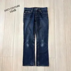 希少 JUICY COUTURE USA製 フレアデニム 25 Y2K風 Ｓ相当