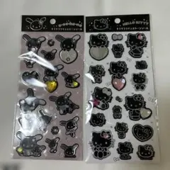 正規品 ハローキティ ウサハナ　キラキララインストーンシール　２枚セット