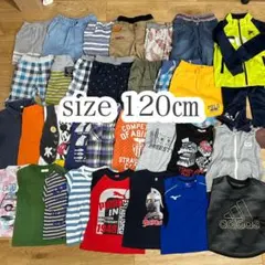 夏物　スポーツブランド入り男の子120㎝30枚セットまとめ売り
