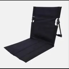 アウトドアチェア 折りたたみ 座椅子式 コンパクト 黒★新品未使用　2個セットのサムネイル
