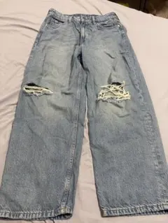 H&M Super baggy ダメージデニムパンツのサムネイル