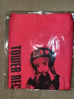 江口寿史 × TOWER RECORDS エコバッグ　レッドのサムネイル