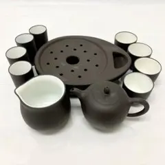 E357 未使用品 Qing Xiang 清香 チンシャン お茶会 茶器 セット