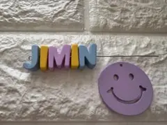 カラフルビーズ　JIMIN スマイルマーク　BTS ハンドメイド