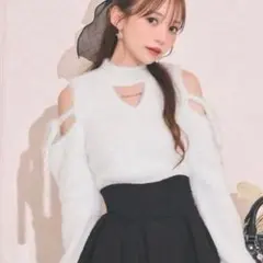 Michell Macaron ミシェルマカロン シャギーニットトップス - メルカリ