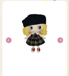 イルメール　ハピプラ用チェック柄ドレスのドール